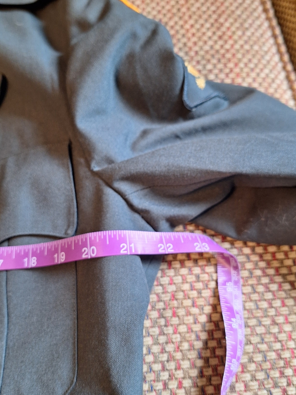 Men's Military Army Dark Green Dress Jacket with Gold Buttons - Picture 4 of 11